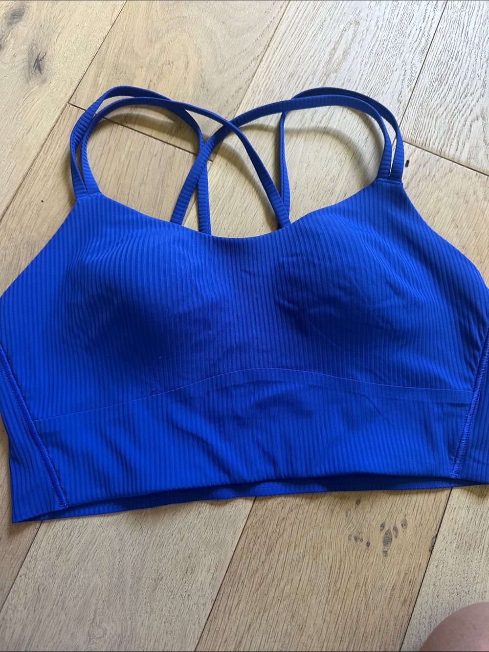lululemon athletica Royal Blue Strappy Sports Bra